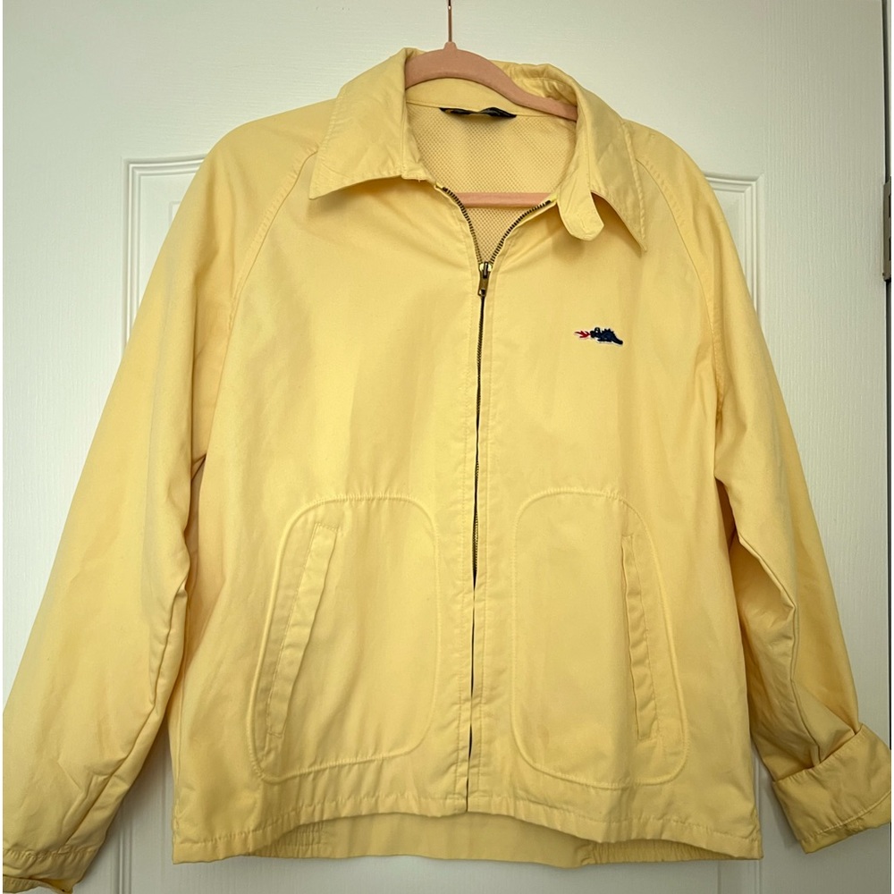 Vintage yellow sears jacket with alligator